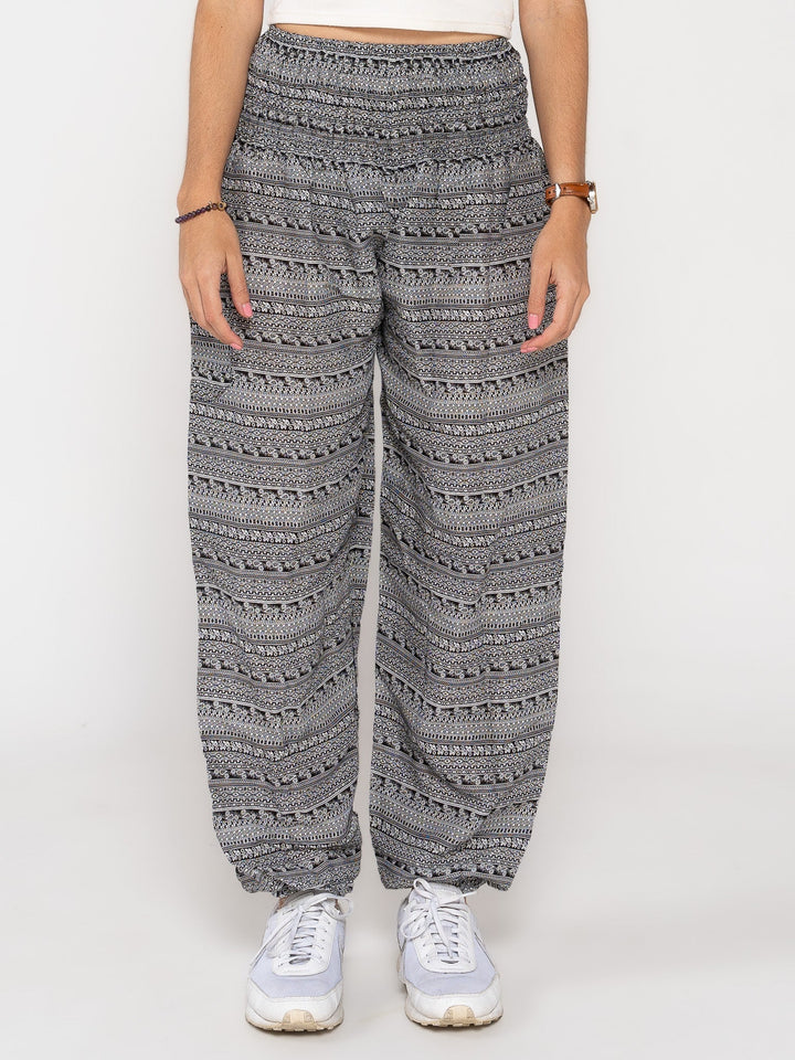 Hamsa Gris Oscuro - Pantsforlove Pantalones anchos, pantalones yoga