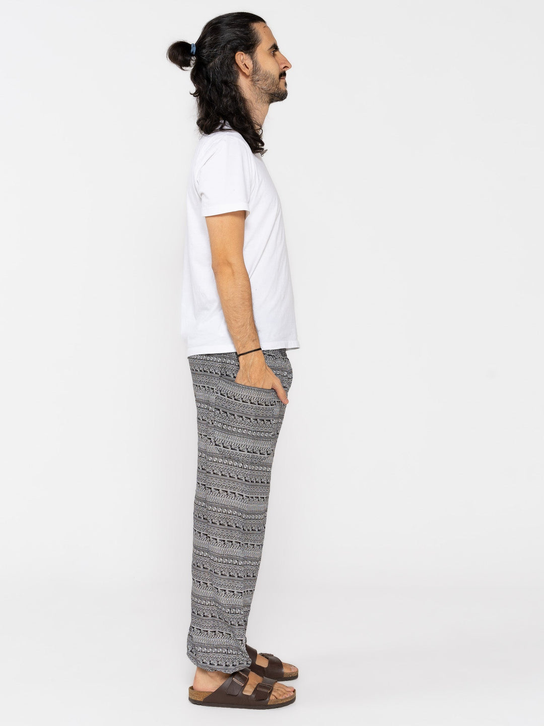 Hamsa Gris Oscuro - Pantsforlove Pantalones anchos, pantalones yoga