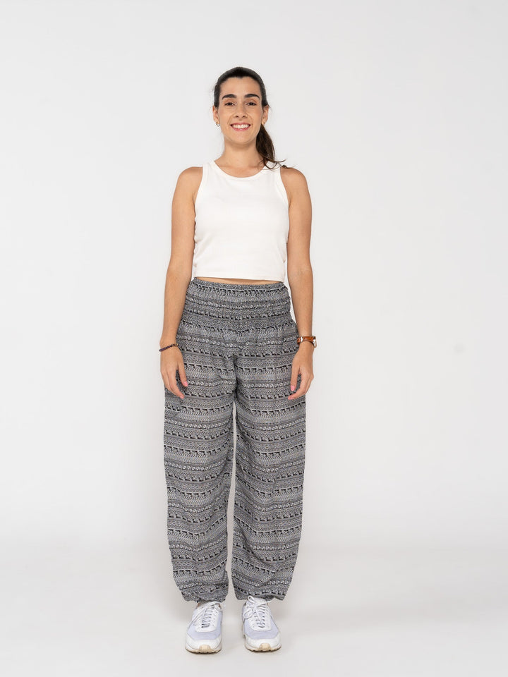 Hamsa Gris Oscuro - Pantsforlove Pantalones anchos, pantalones yoga