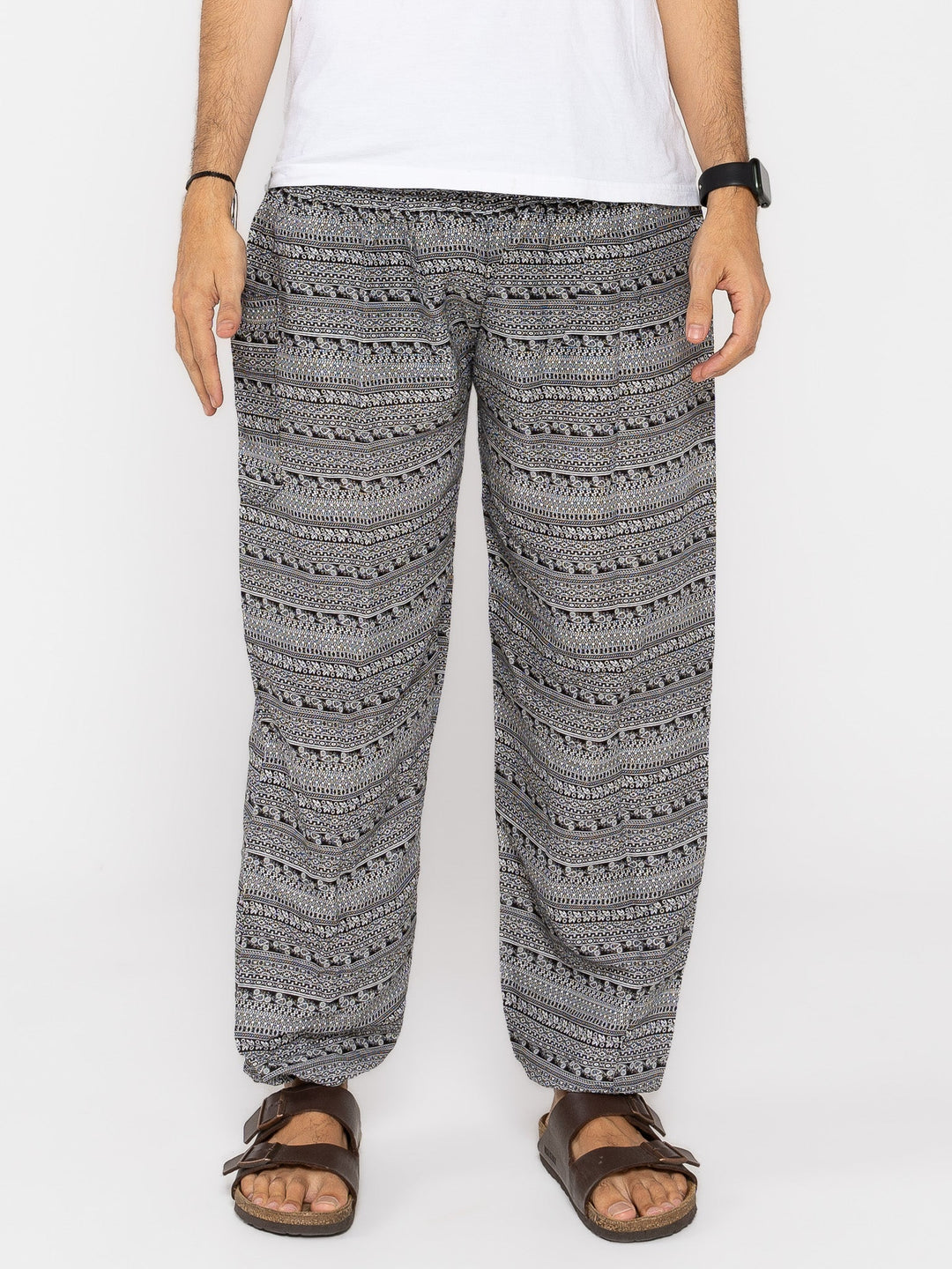 Hamsa Gris Oscuro - Pantsforlove Pantalones anchos, pantalones yoga