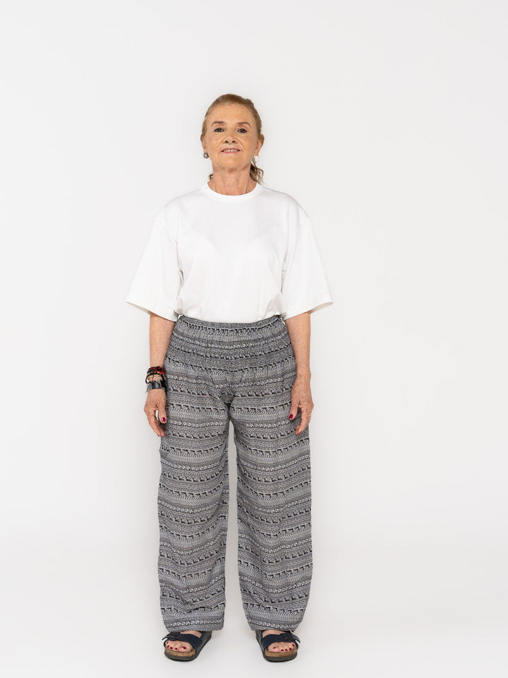 Hamsa Gris Oscuro - Pantsforlove Pantalones anchos, pantalones yoga