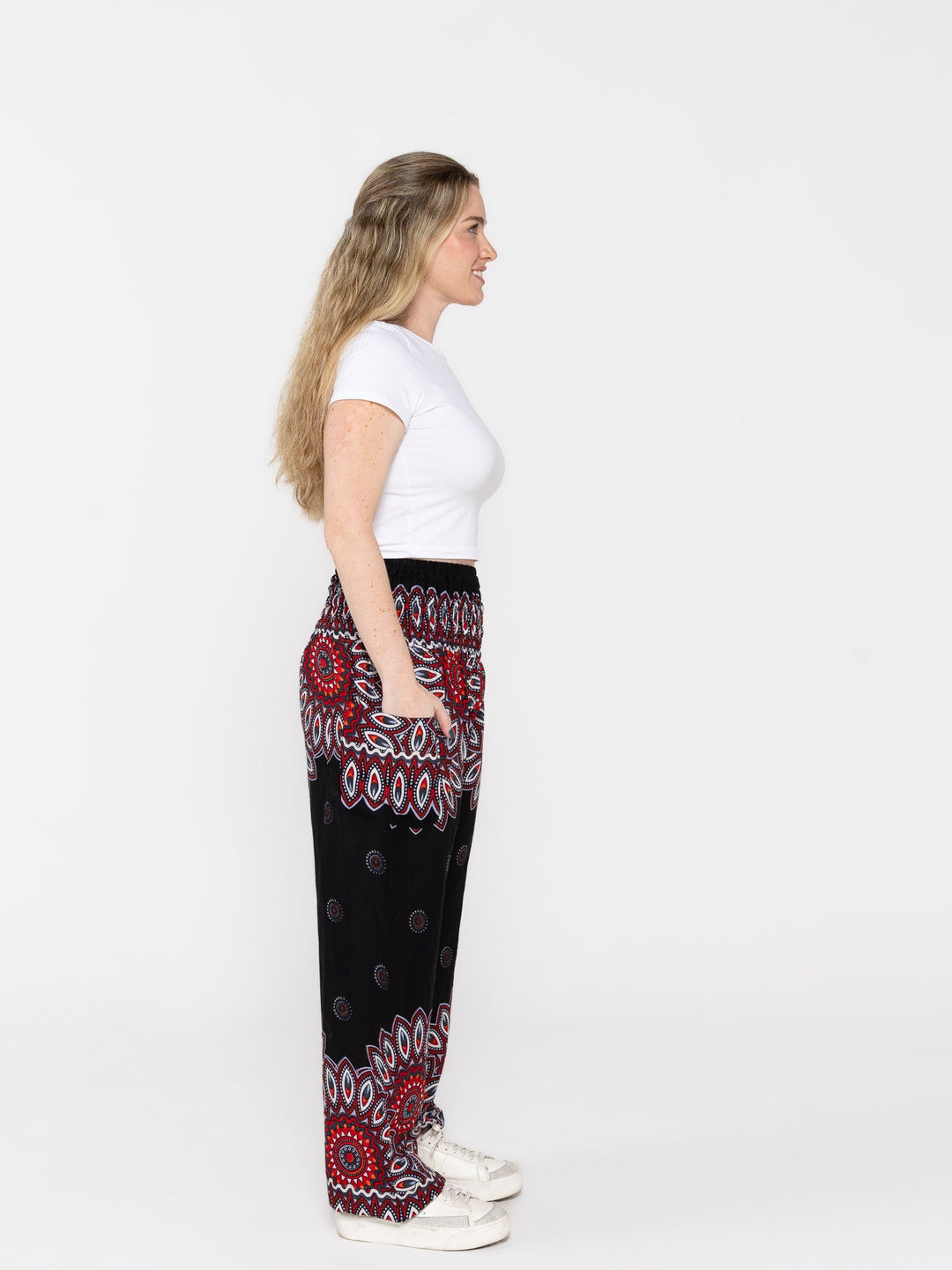 Harem Mandala Negro - Pantsforlove Pantalones anchos, pantalones yoga