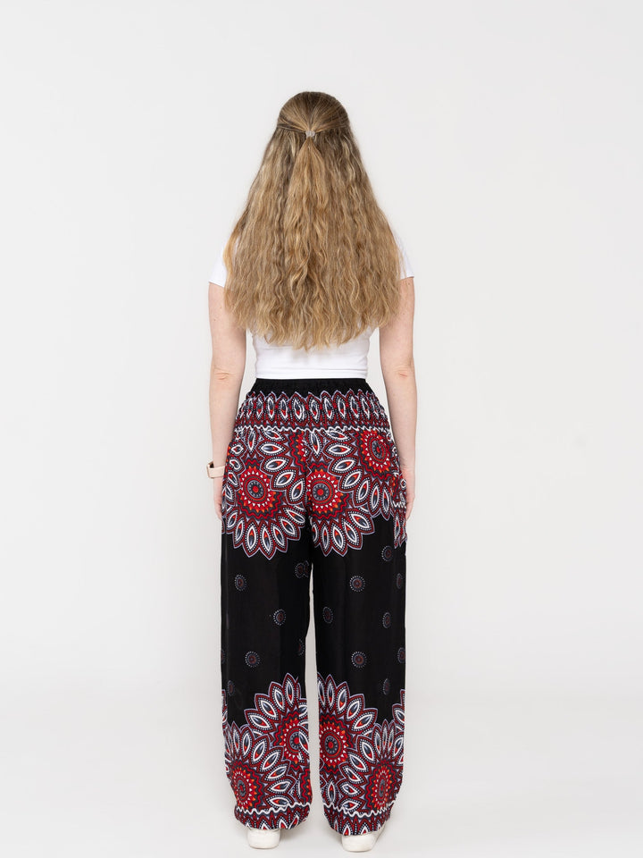 Harem Mandala Negro - Pantsforlove Pantalones anchos, pantalones yoga