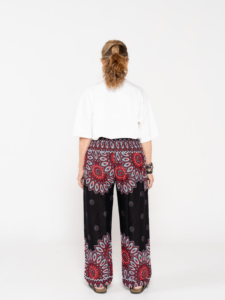 Harem Mandala Negro - Pantsforlove Pantalones anchos, pantalones yoga