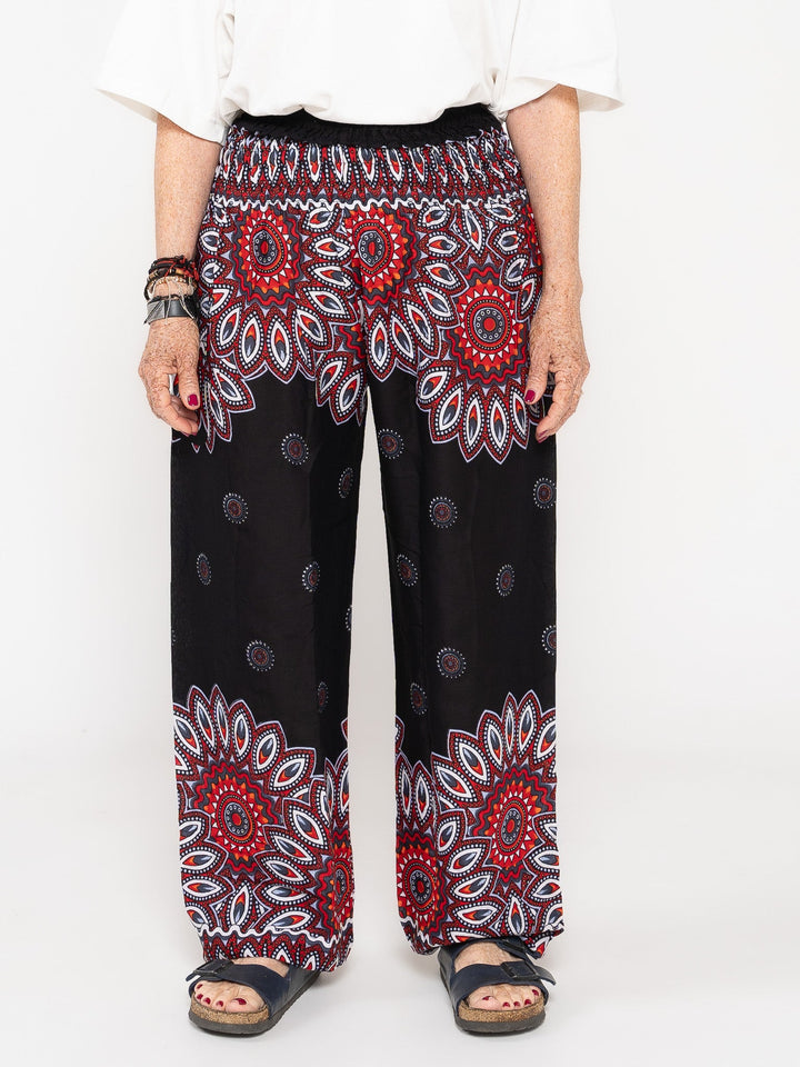 Harem Mandala Negro - Pantsforlove Pantalones anchos, pantalones yoga
