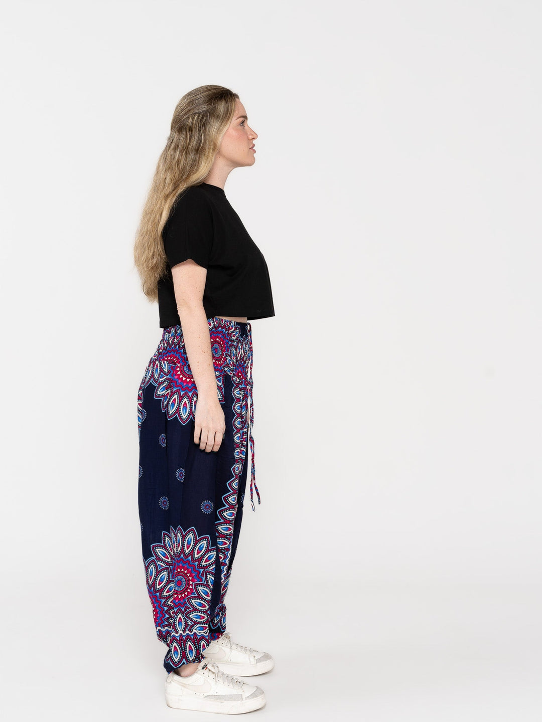 Mandala Morado Oscuro - Pantsforlove Pantalones anchos, pantalones yoga