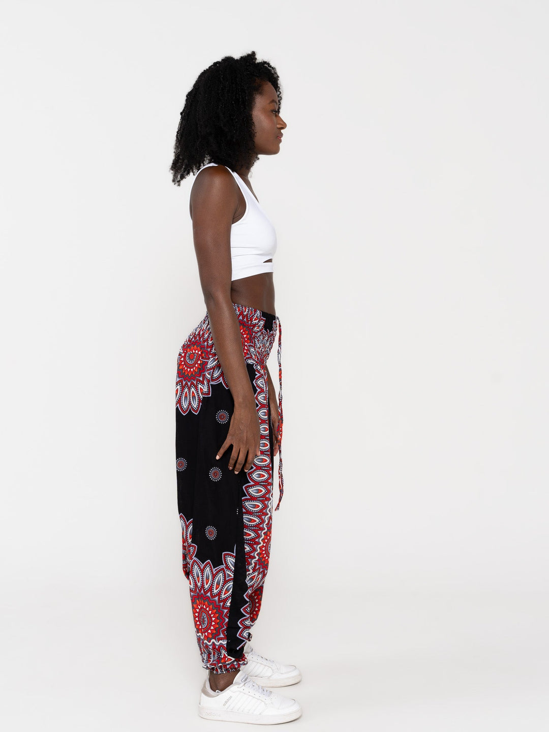 Mandala Negro - Pantsforlove Pantalones anchos, pantalones yoga