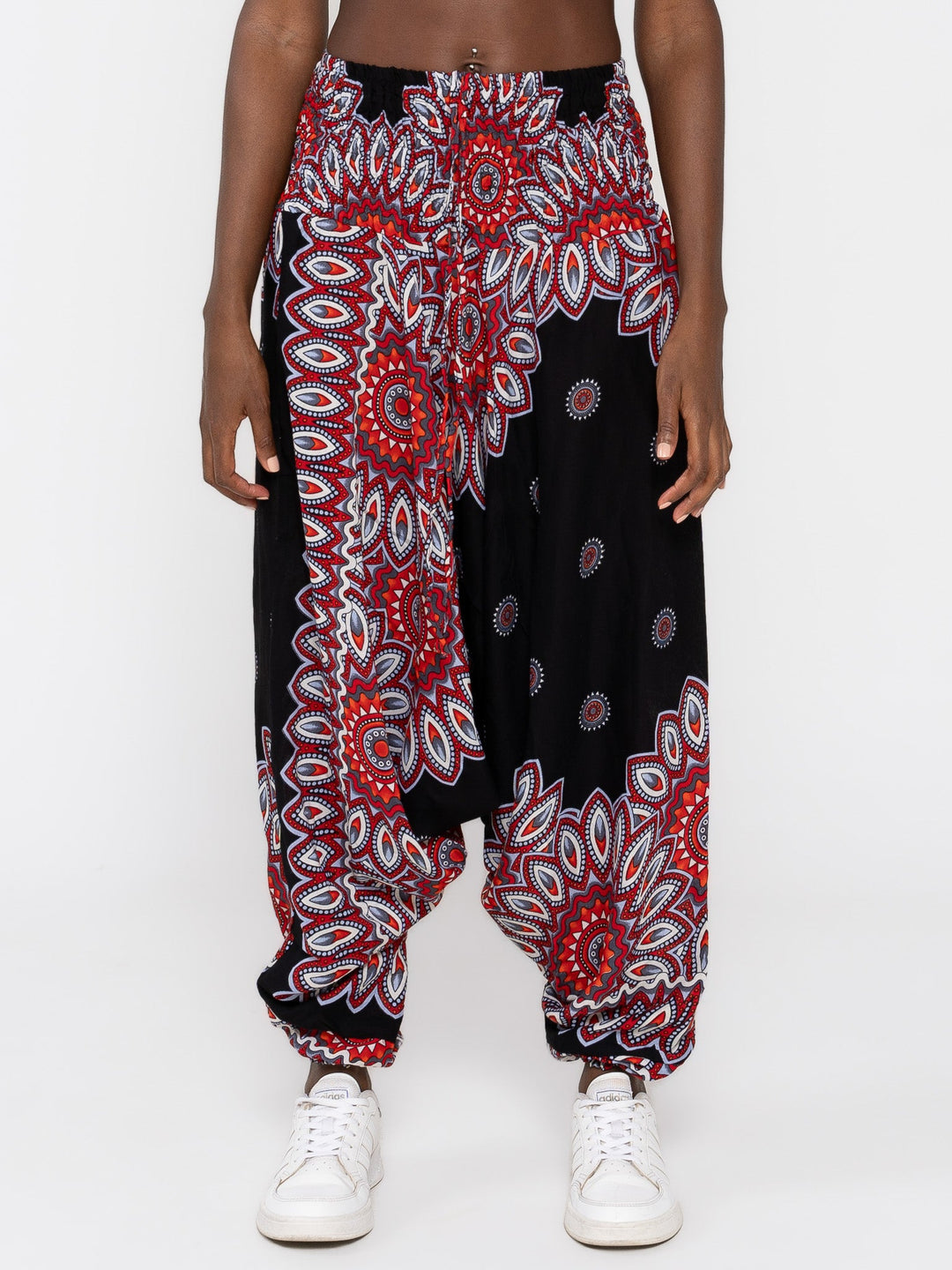 Mandala Negro - Pantsforlove Pantalones anchos, pantalones yoga
