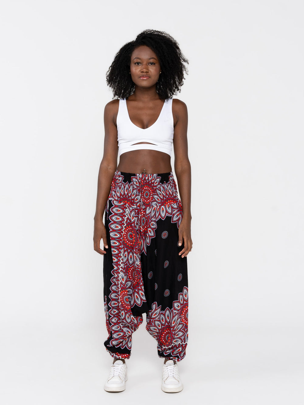 Mandala Negro - Pantsforlove Pantalones anchos, pantalones yoga