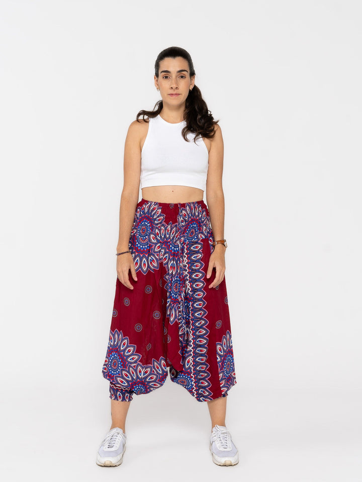 Mandala Rojo - Pantsforlove Pantalones anchos, pantalones yoga