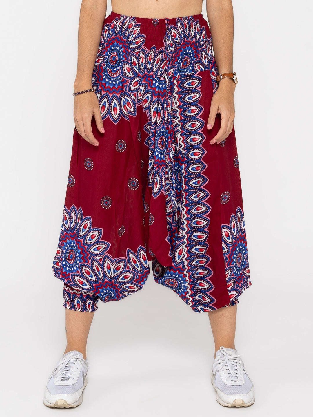 Mandala Rojo - Pantsforlove Pantalones anchos, pantalones yoga