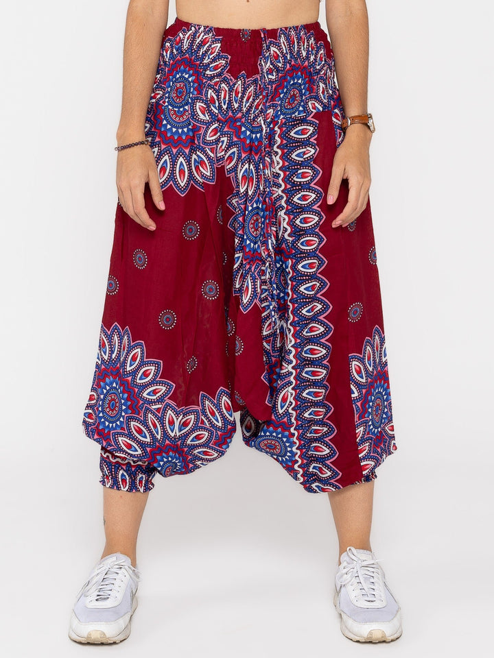 Mandala Rojo - Pantsforlove Pantalones anchos, pantalones yoga
