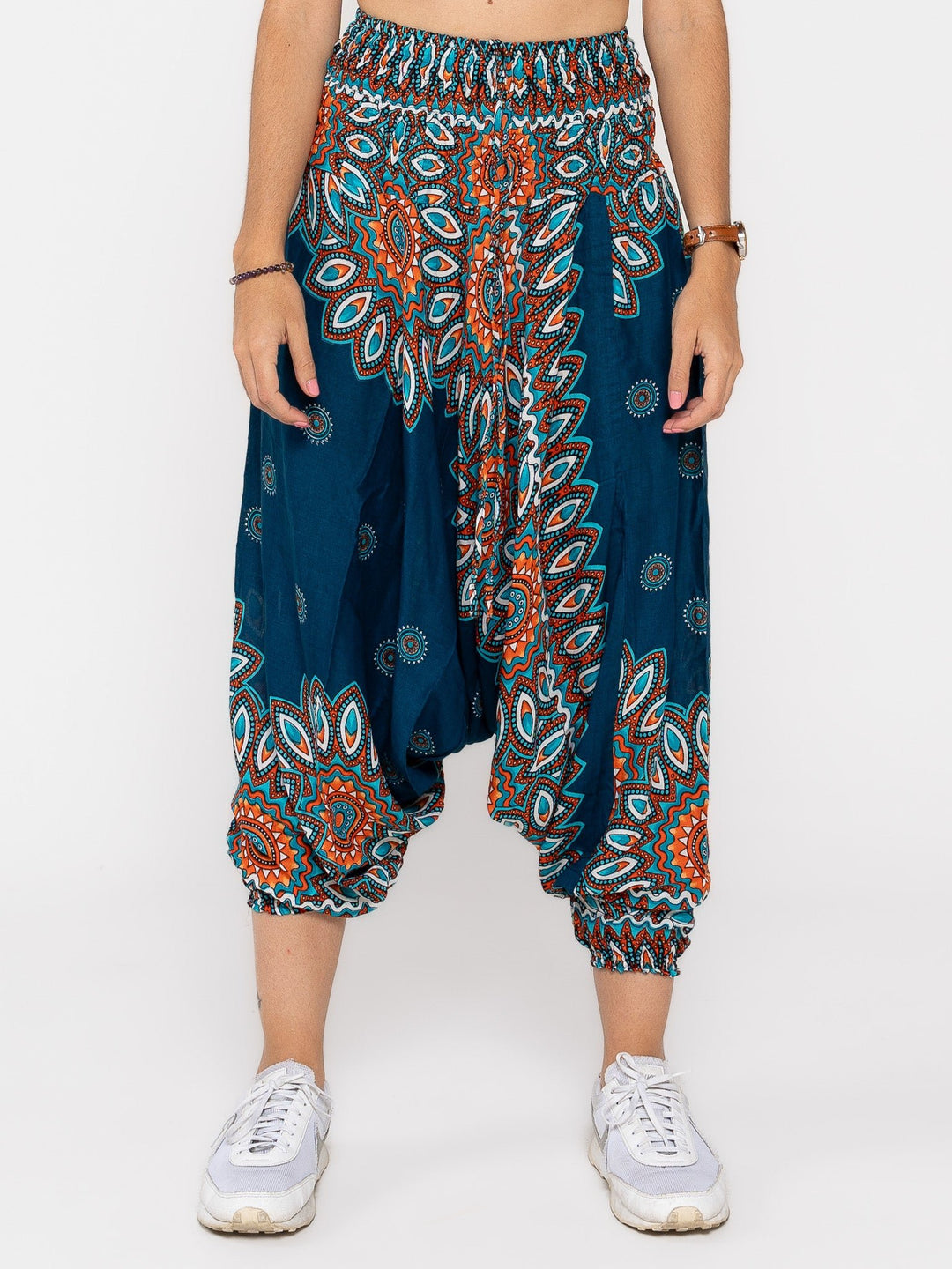 Mandala Turquesa - Pantsforlove Pantalones anchos, pantalones yoga