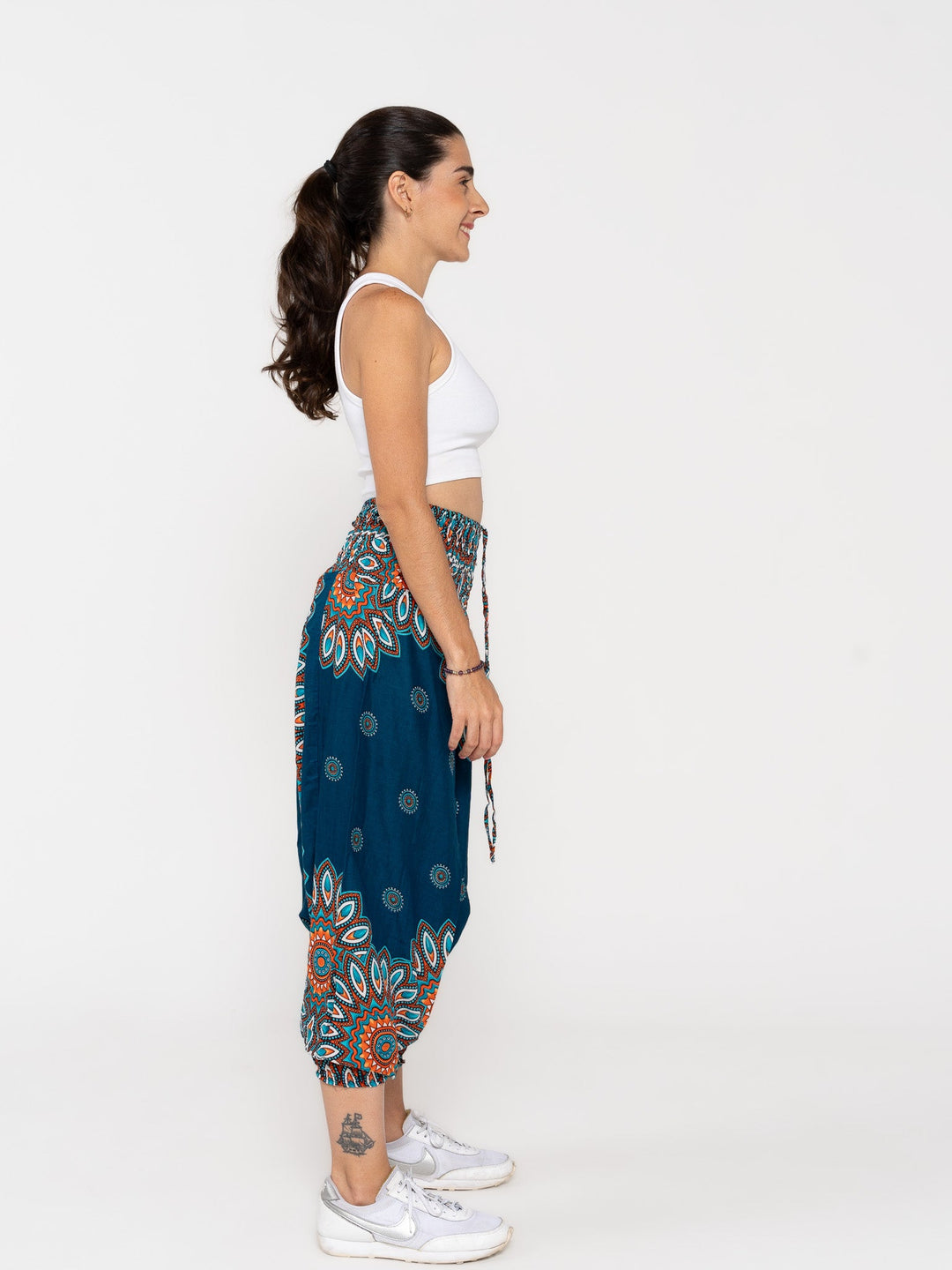 Mandala Turquesa - Pantsforlove Pantalones anchos, pantalones yoga