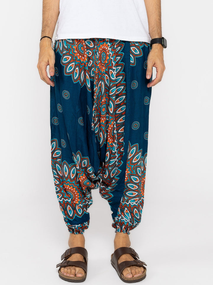 Mandala Turquesa - Pantsforlove Pantalones anchos, pantalones yoga