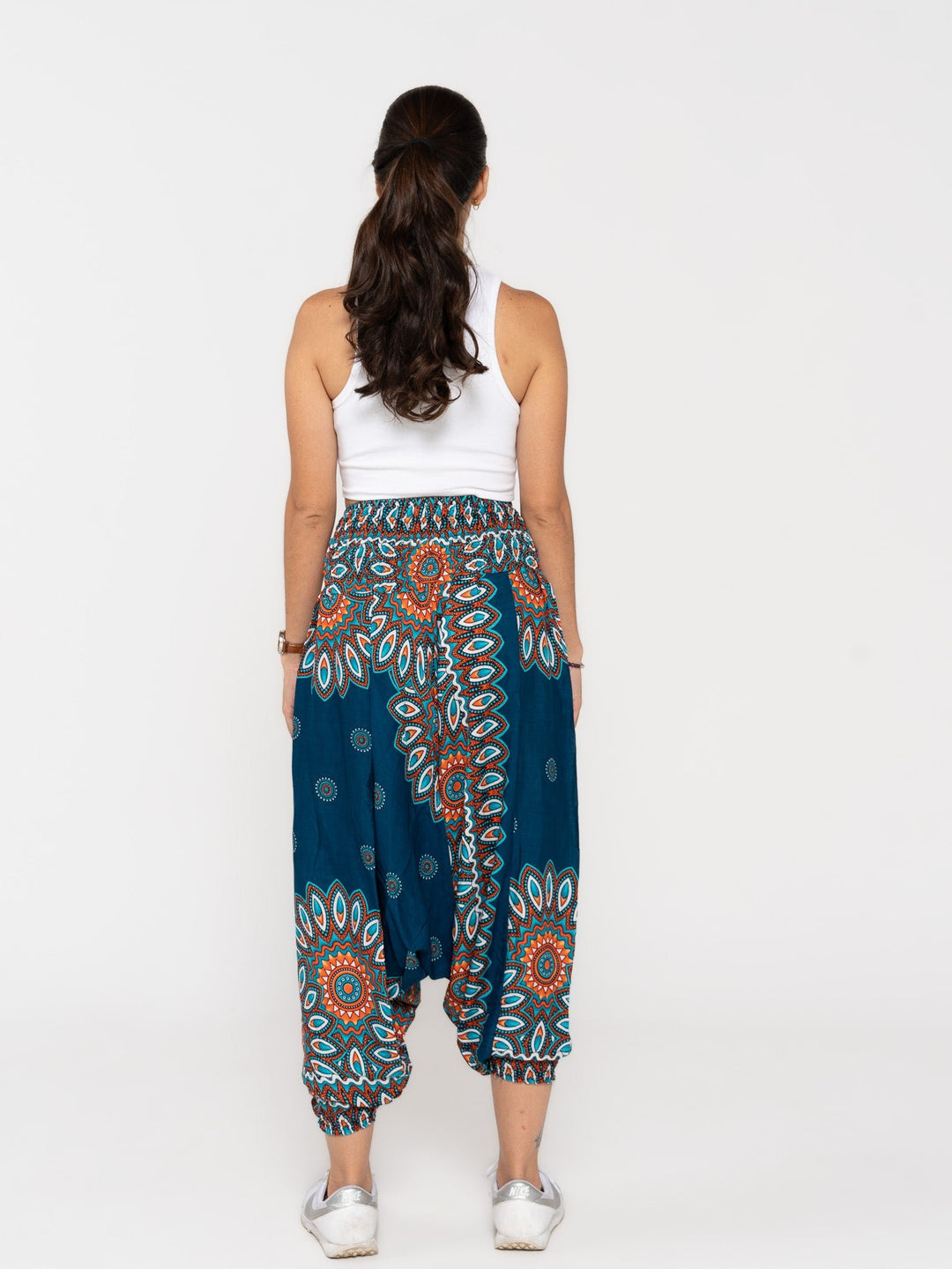 Mandala Turquesa - Pantsforlove Pantalones anchos, pantalones yoga