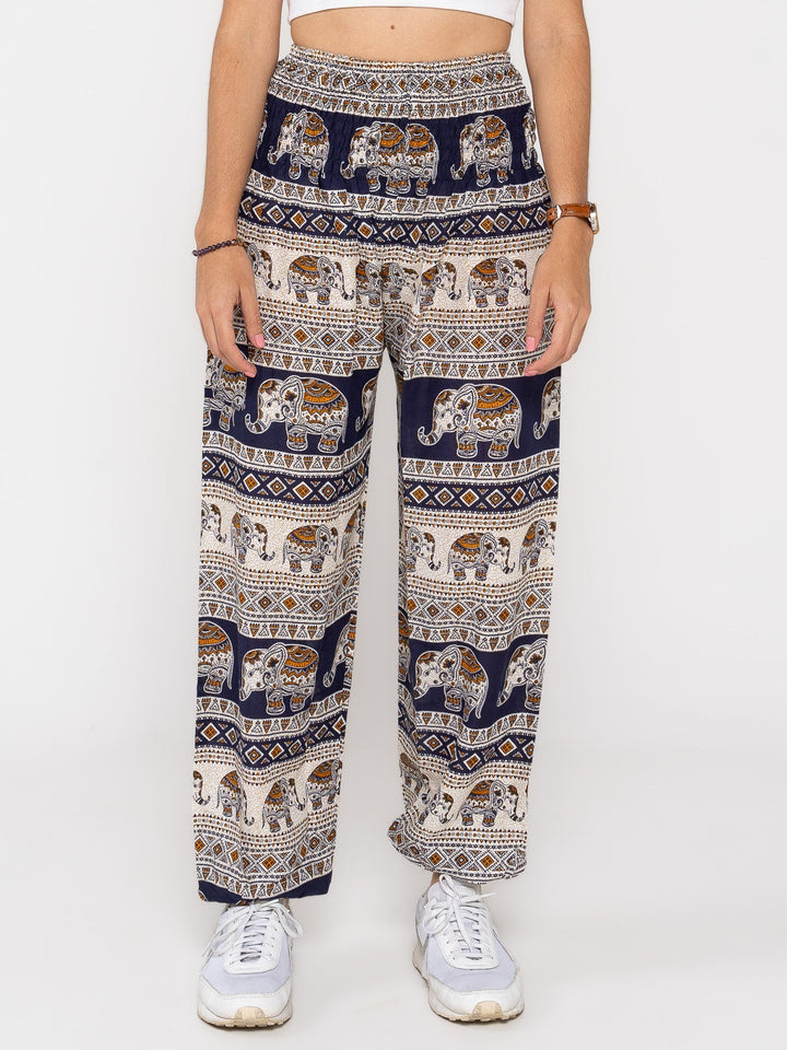 Namasté Azul Oscuro - Pantsforlove Pantalones anchos, pantalones yoga