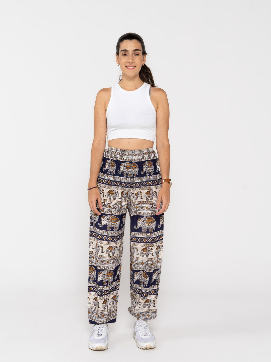 Namasté Azul Oscuro - Pantsforlove Pantalones anchos, pantalones yoga