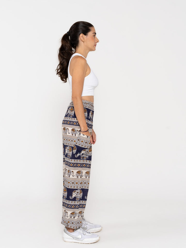 Namasté Azul Oscuro - Pantsforlove Pantalones anchos, pantalones yoga