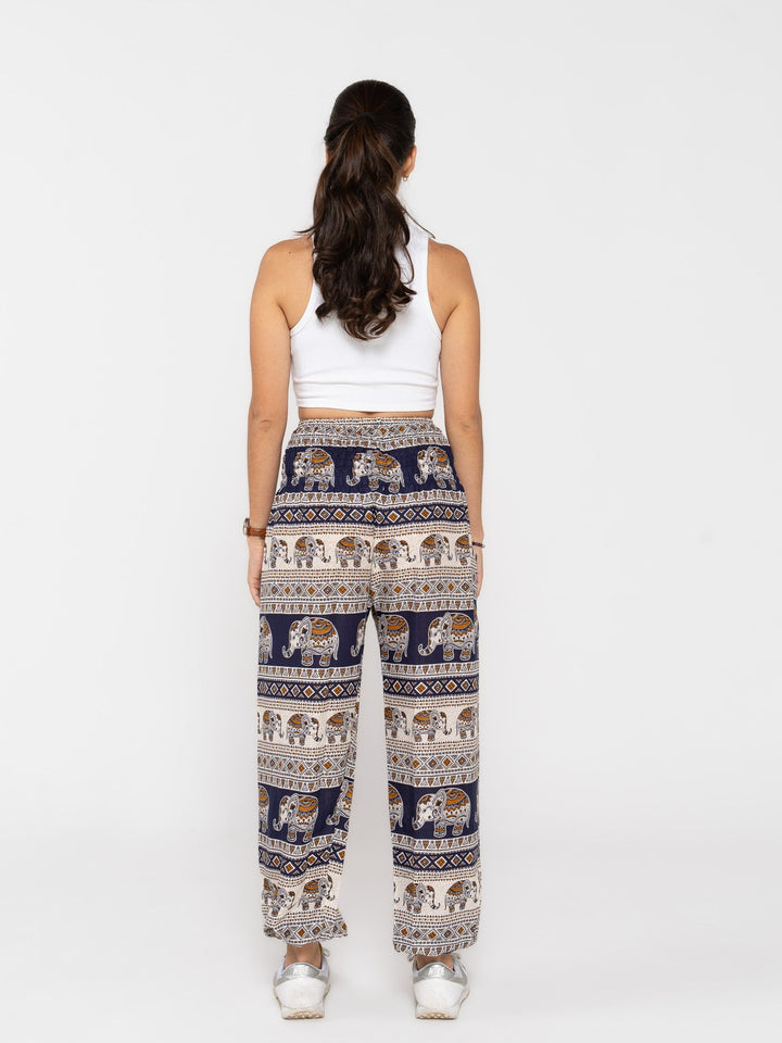 Namasté Azul Oscuro - Pantsforlove Pantalones anchos, pantalones yoga