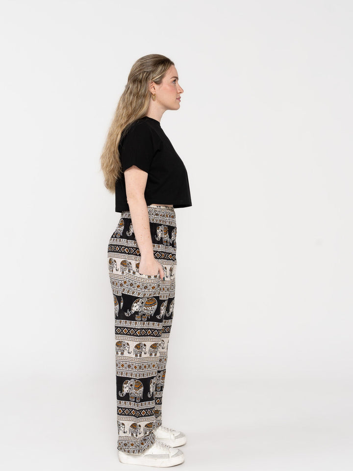 Namasté Negro - Pantsforlove Pantalones anchos, pantalones yoga