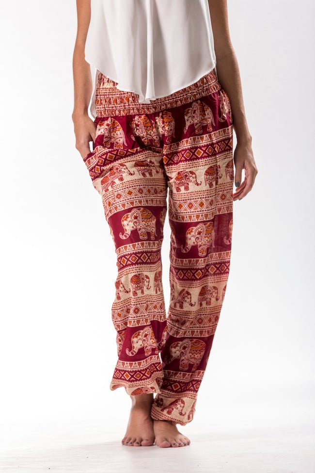Namasté Rojo - Pantsforlove Pantalones anchos, pantalones yoga