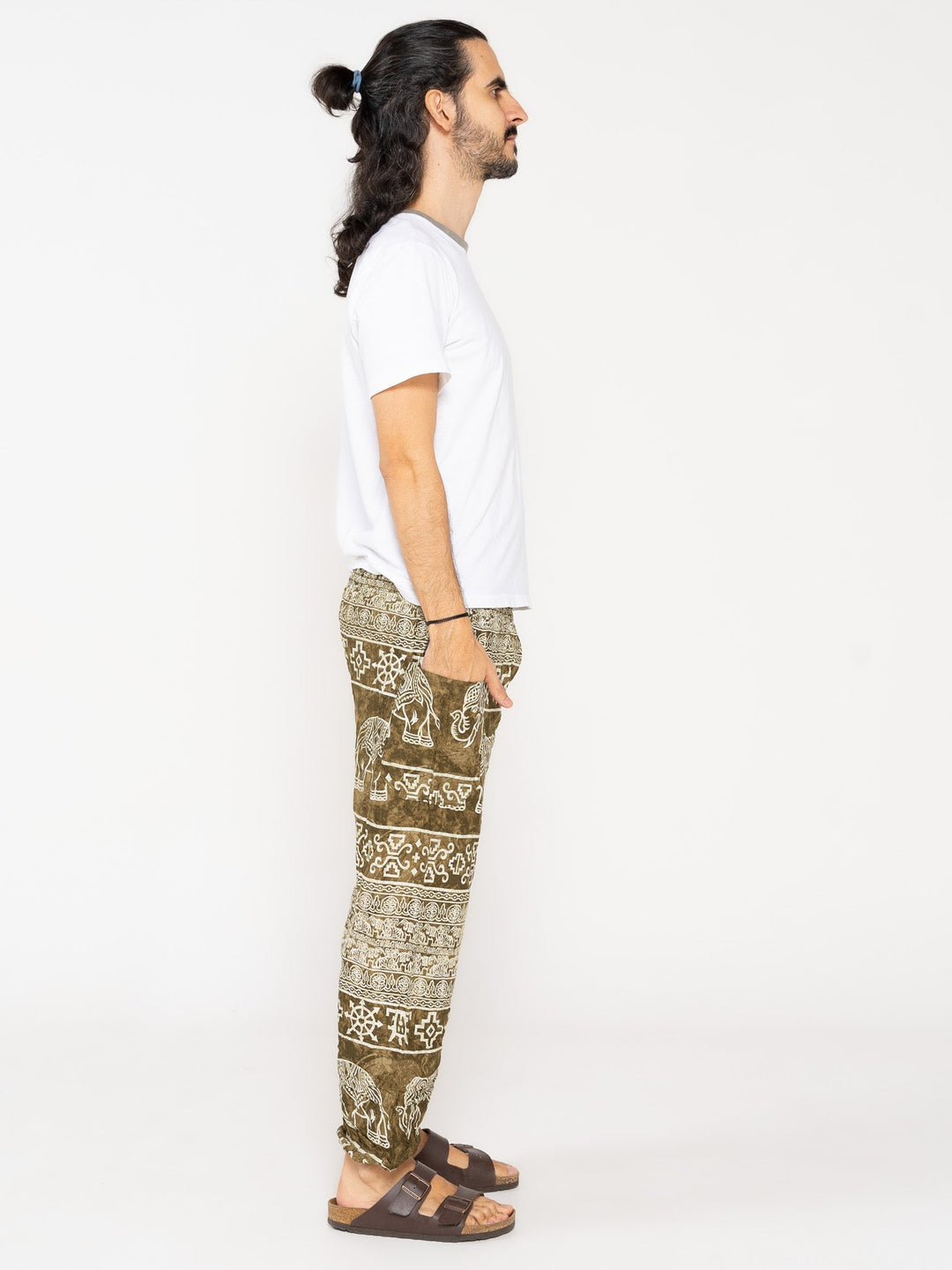 Sarva Verde Oliva - Pantsforlove Pantalones anchos, pantalones yoga