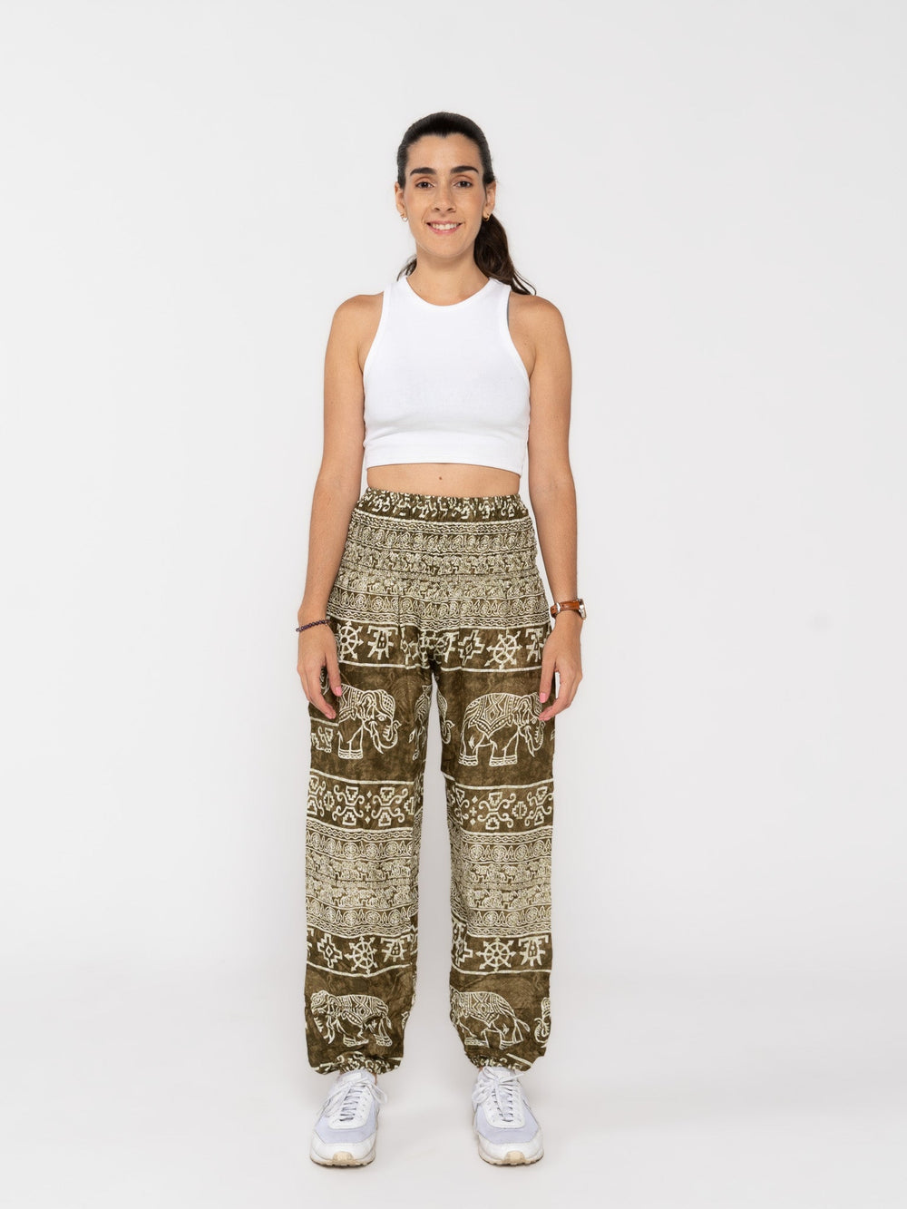 Sarva Verde Oliva - Pantsforlove Pantalones anchos, pantalones yoga