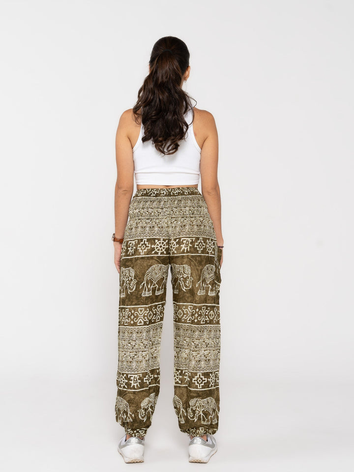 Sarva Verde Oliva - Pantsforlove Pantalones anchos, pantalones yoga