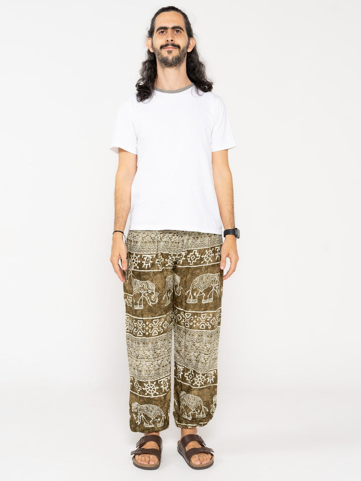 Sarva Verde Oliva - Pantsforlove Pantalones anchos, pantalones yoga